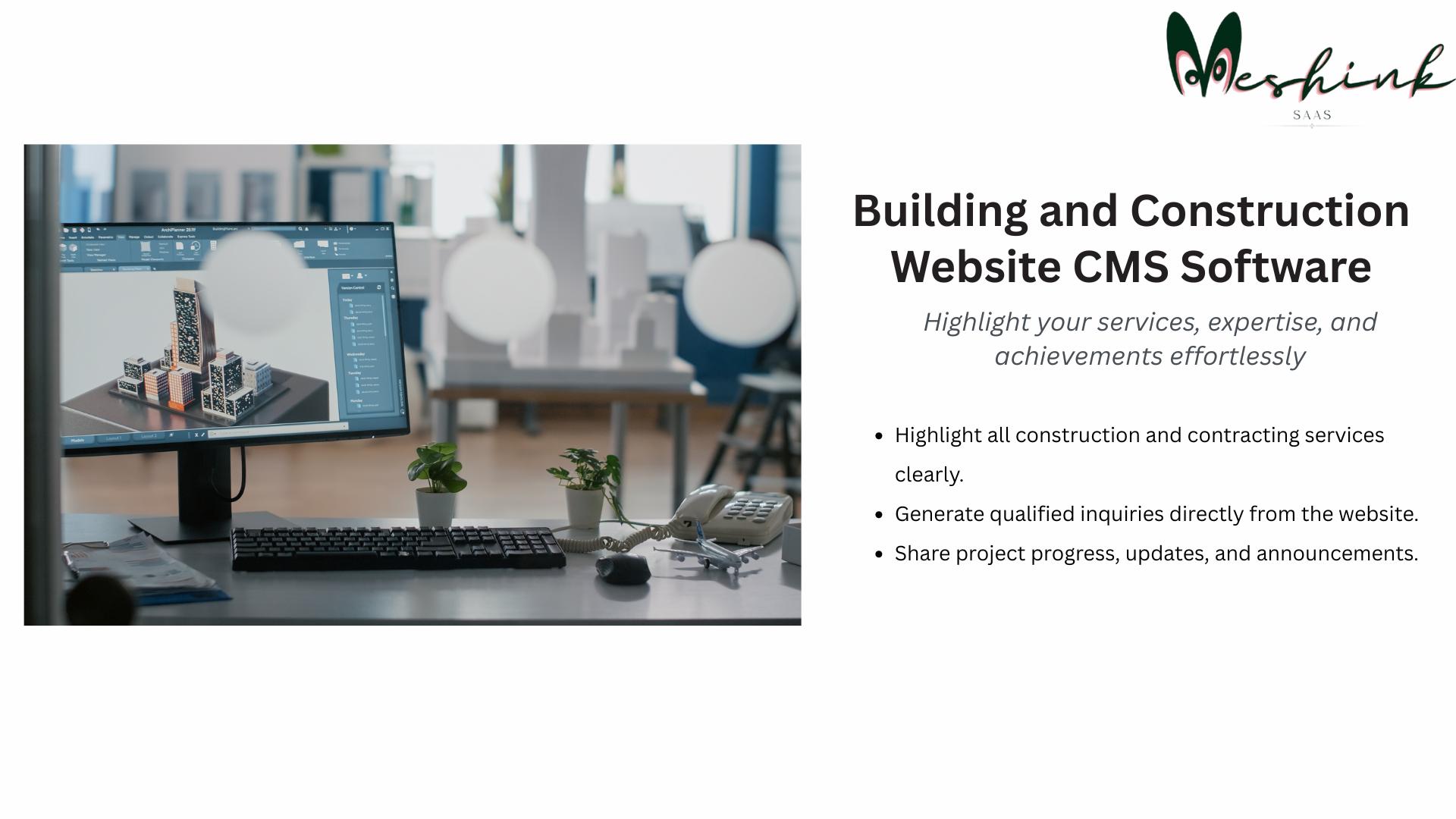 Building and Construction Website CMS Software